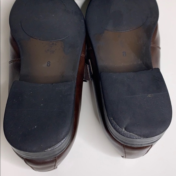 Franco Vanucci Brown cognac leather Slip On dress shoes men’s  8 - Picture 5 of 8